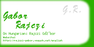 gabor rajczi business card